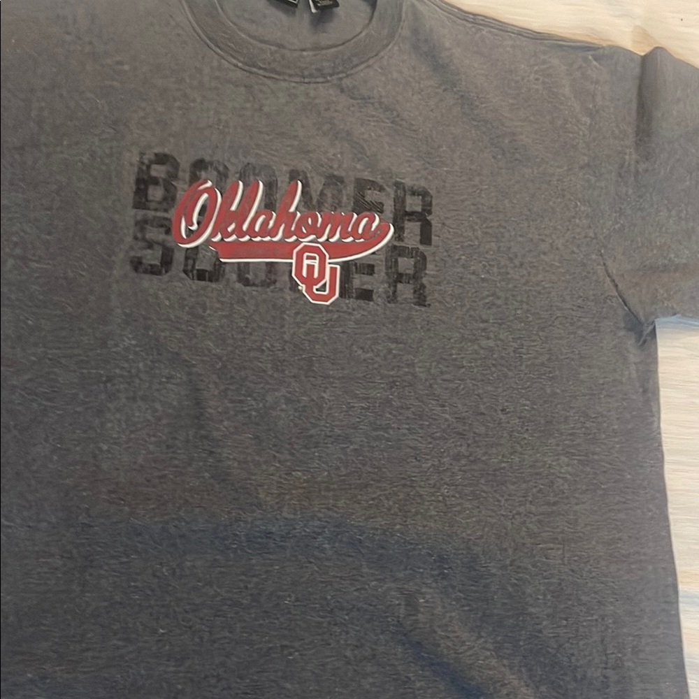 Gear For Sports Gray Short Sleeve Tee Oklahoma Design